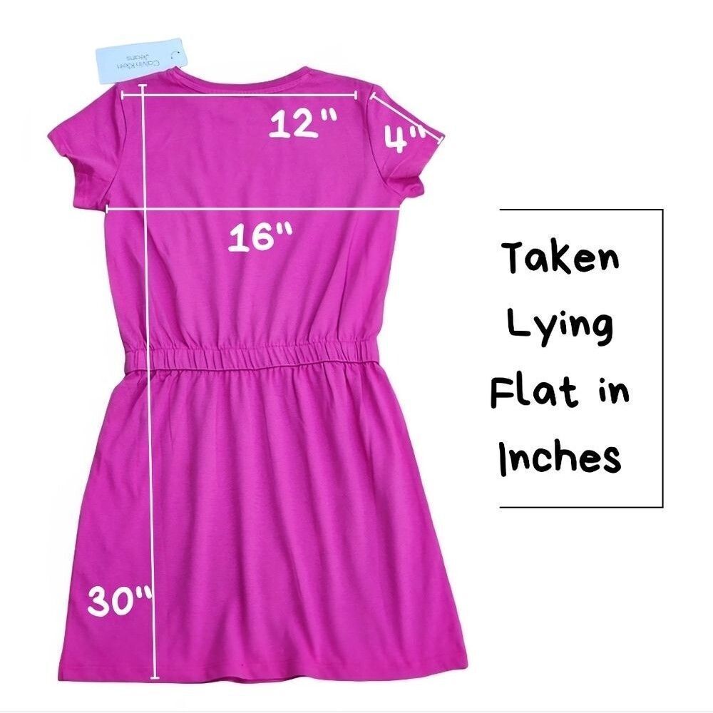Calvin Klein Girls Dress Pink Casual Dress With Sequins Logo Size M (8-10 Y) - Picture 9 of 11